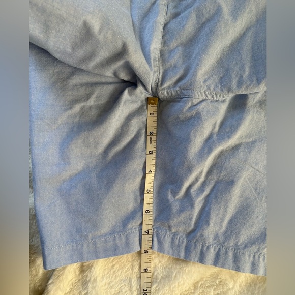 Eddie Bauer Classic Light Blue Flat Front Shorts Lightweight Cotton, size: 40 - Picture 6 of 9